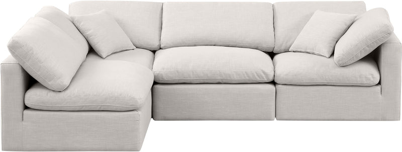 Indulge - Linen 4 Piece Modular Sectional