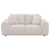 Burnett - Chenille Upholstered Wide Arm Loveseat