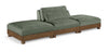 Turin - 3 Piece Fabric Upholstered Modular Sofa