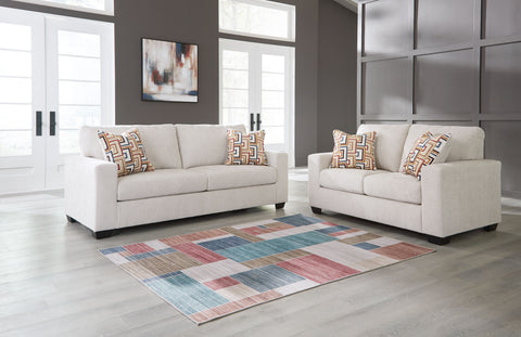 Beige / 2 Pc. Sofa, Loveseat