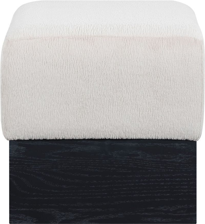 Havre - Ottoman / Stool With Black Base