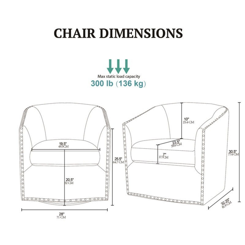 Luxurious Chair With 360 Degree Rotation