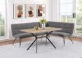 Dodson - Fabric Upholstered L-Shaped Nook Dining Bench