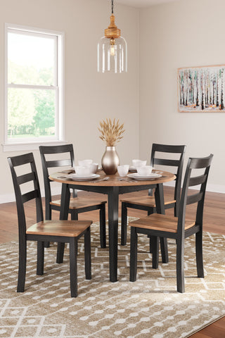 Dark Brown / 5 Pc. Table, 4 Chairs