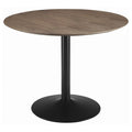 Cora - Round Wood Top Dining Table - Brown Walnut