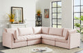 Jacob - Modular Sectional 5 Piece - Pink - Fabric