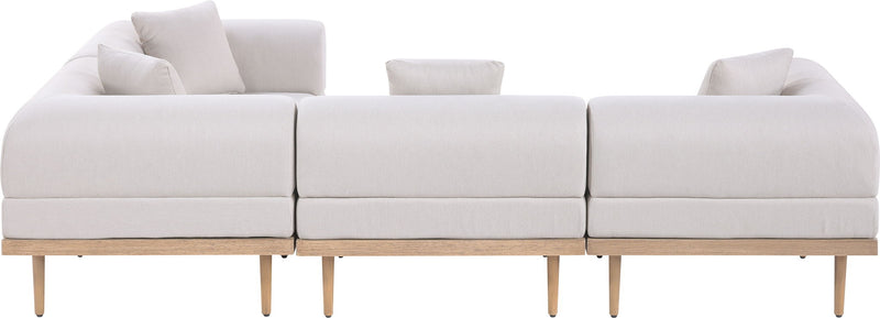 Laguna - 4 Piece 106.5" Upholstered Outdoor Patio Modular Sectional