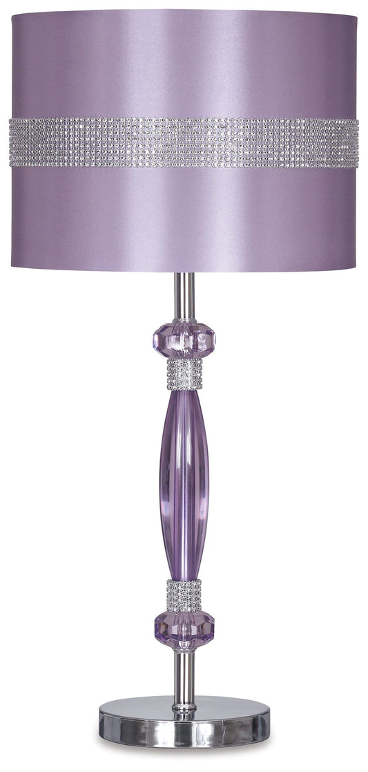 Nyssa - Purple - Metal Table Lamp