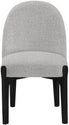 Torino - Upholstered Dining Chair With Brushed Black Base (Set of 2)