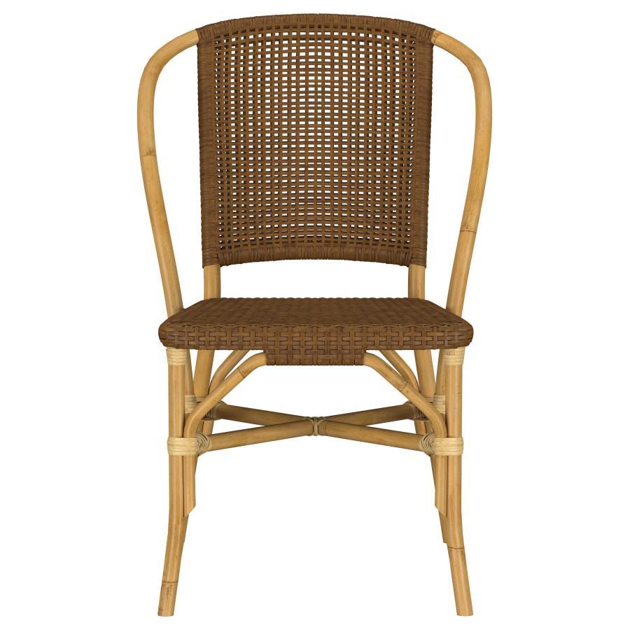 Lexley - Woven Rattan Dining Side Chair (Set of 2) - Brown