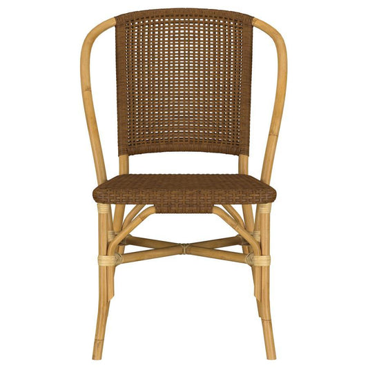 Lexley - Woven Rattan Dining Side Chair (Set of 2) - Brown