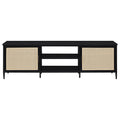 Amherst - 2-Door 70" Metal TV Stand Media Console - Black