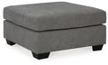 Highland Falls - Gray - Oversized Accent Ottoman