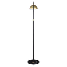 Gloria - Arched Dome Shade Metal Floor Lamp - Black