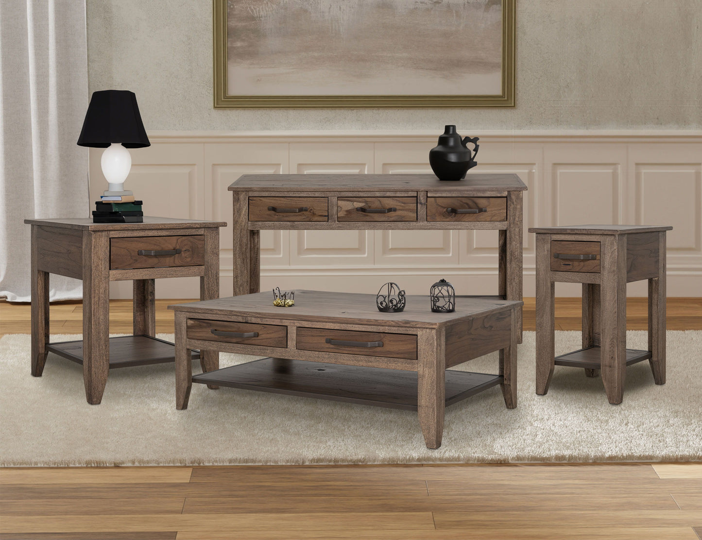 Natural Teca - Sofa Table - Brown