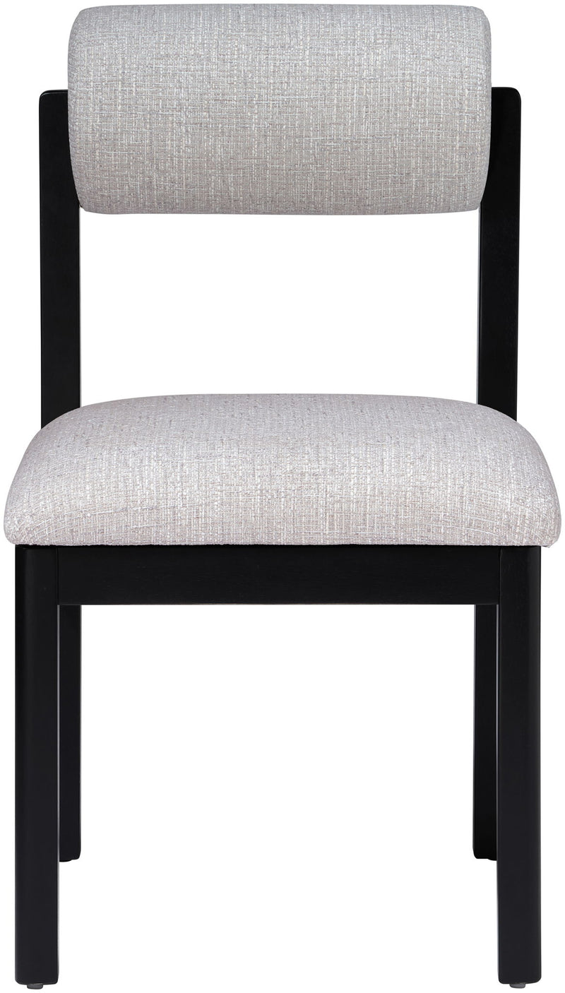 Roundhill - Fabric Dining Chair (Set of 2) - Black Frame