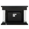 Noralie - 36"H Fireplace With Bluetooth - Mirrored & Faux Diamonds
