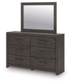 Prendonea - Dresser and Mirror - Charcoal