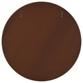 Dexter - Round Reeding Frame Wall Mirror - Brown