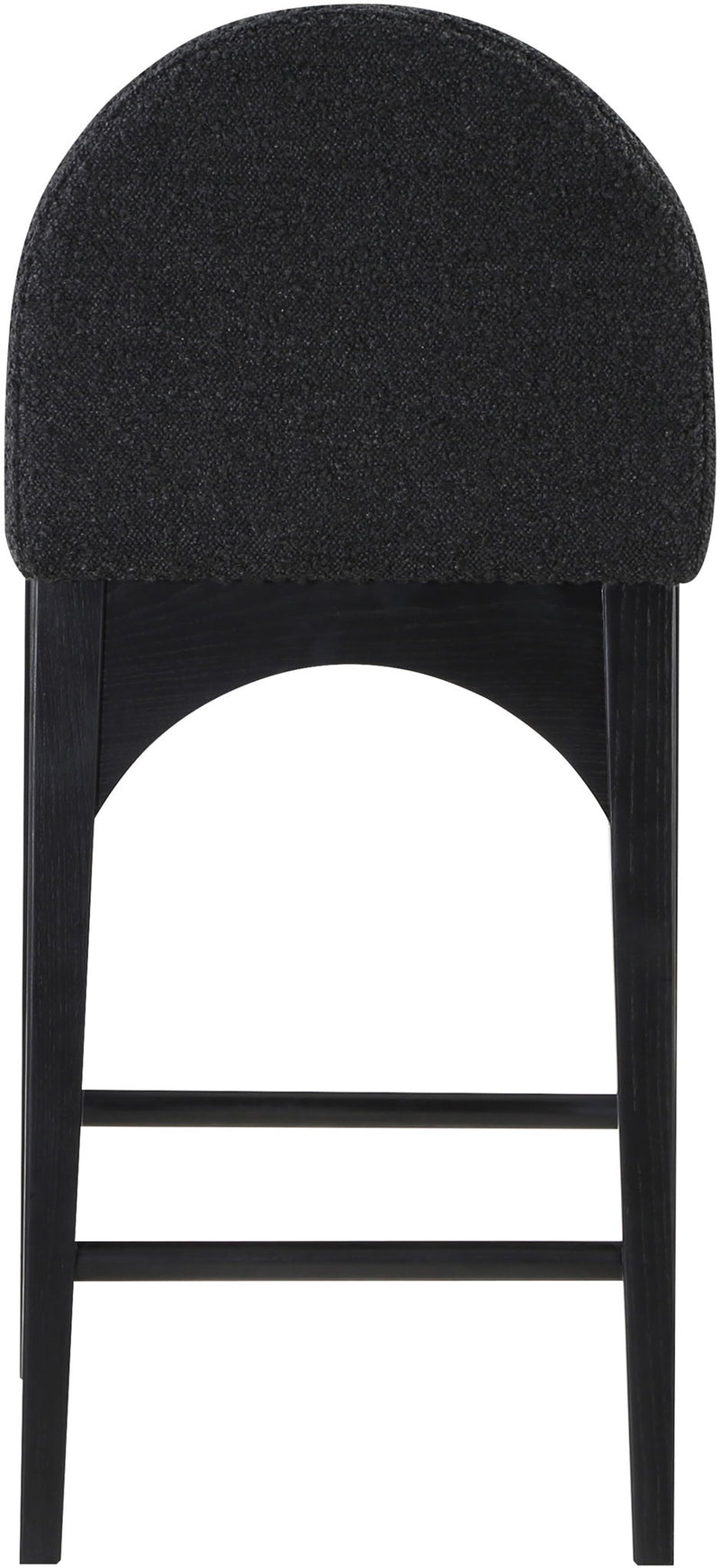 Waldorf - Boucle Stool With Black Legs