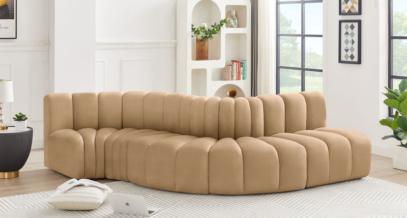 Arc - Velvet 5 Piece Modular Sofa