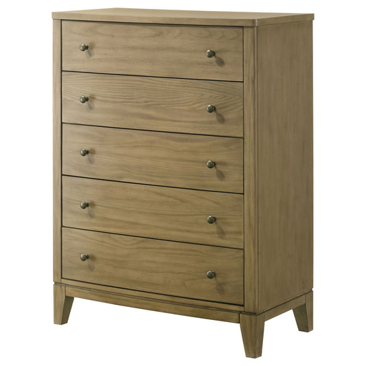 Granada - 5-Drawer Bedroom Chest Of Drawers - Natural Pine