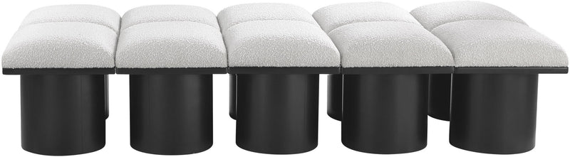 Pavilion - 10 Piece Modular Bench With Black Base