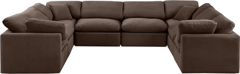 Indulge - Velvet 8 Piece Modular Sectional