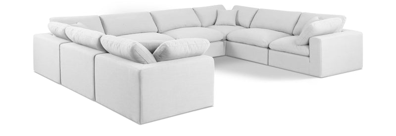 Comfy - 8 Piece Linen Modular Sectional