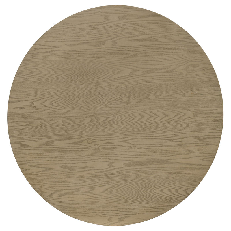 Hamlyn 43-inch Round Wood Dining Room Table Natural Oak