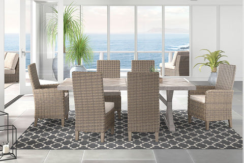 Beige / 4 Pc. - Dining Set with Chairs