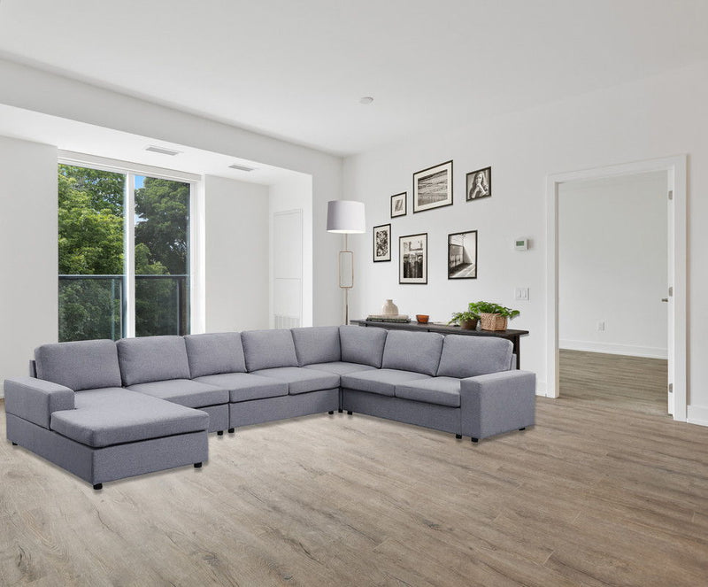 Hayden - 7 Seat Reversible Modular Sectional Sofa Chaise