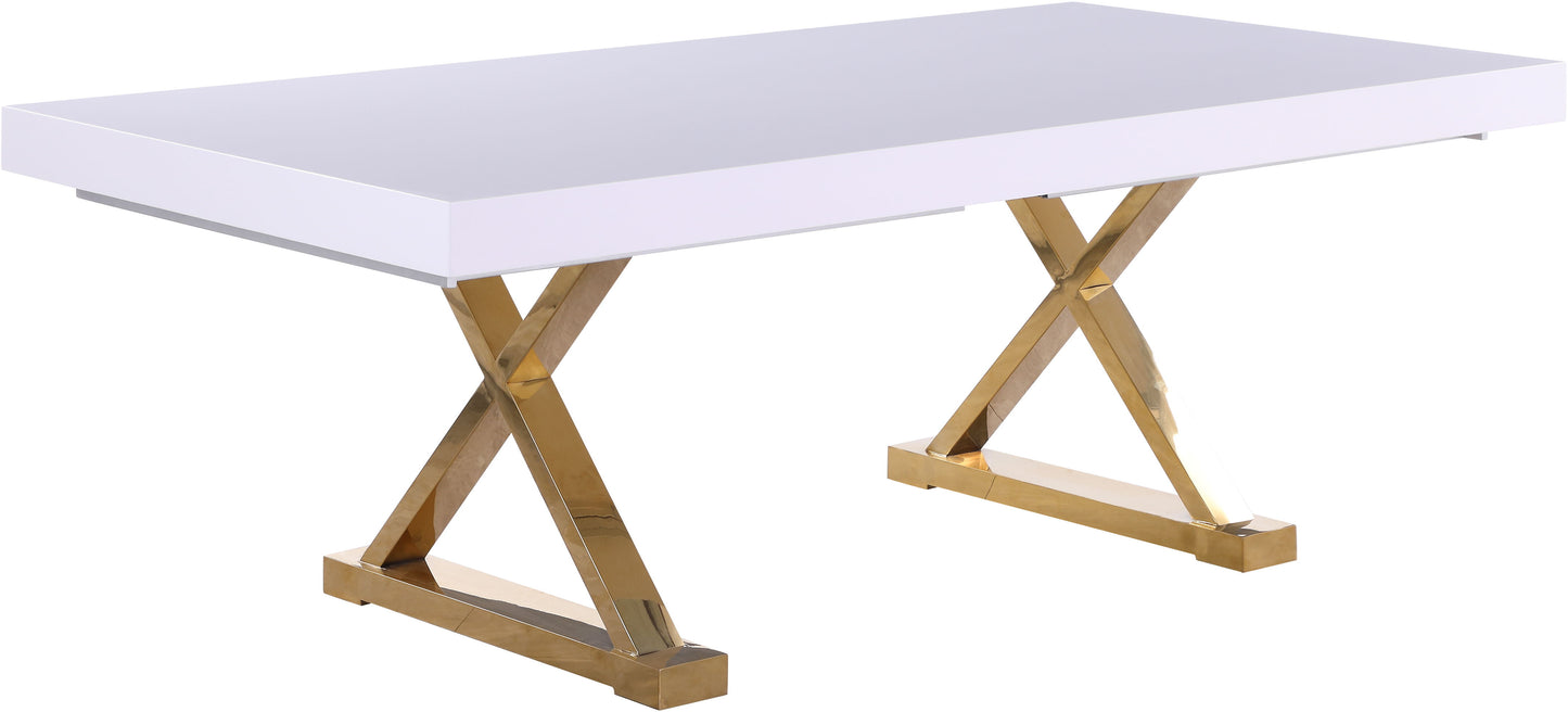 Excel - Extendable Dining Table with Gold Base