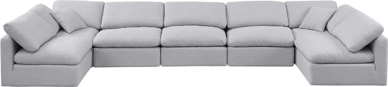 Indulge - Linen 7 Piece Modular U-Shaped Sectional