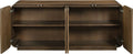 Windsor - Solid Wood And Brown Cane Sideboard / Buffet - Brown