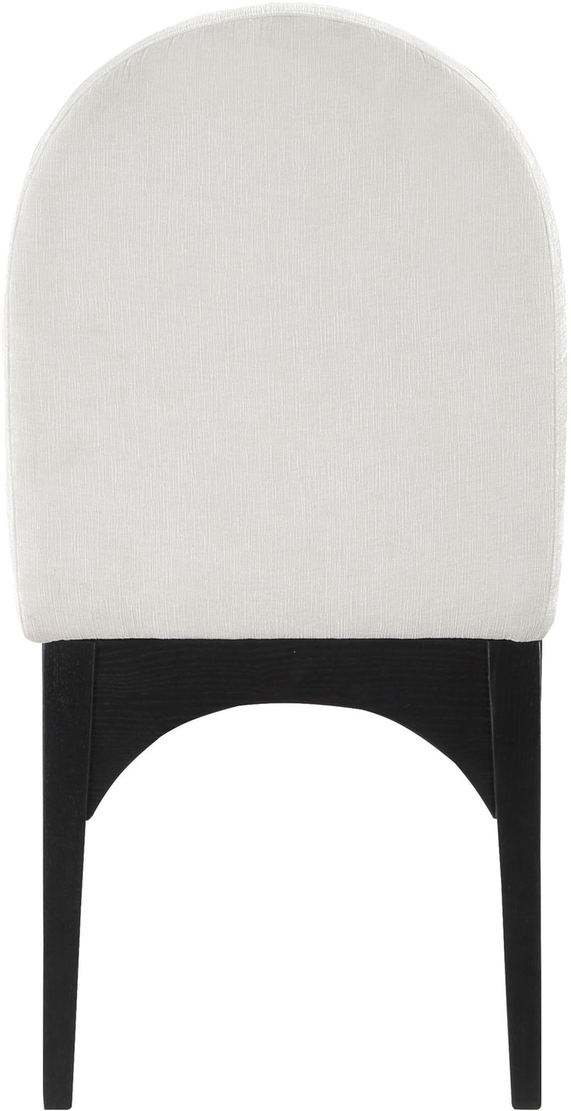 Waldorf - Chenille Dining Side Chair With Black Legs