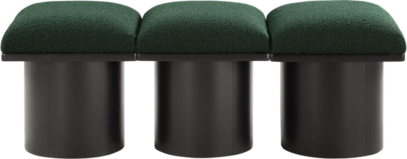 Pavilion - 3 Piece Modular Bench With Black Base