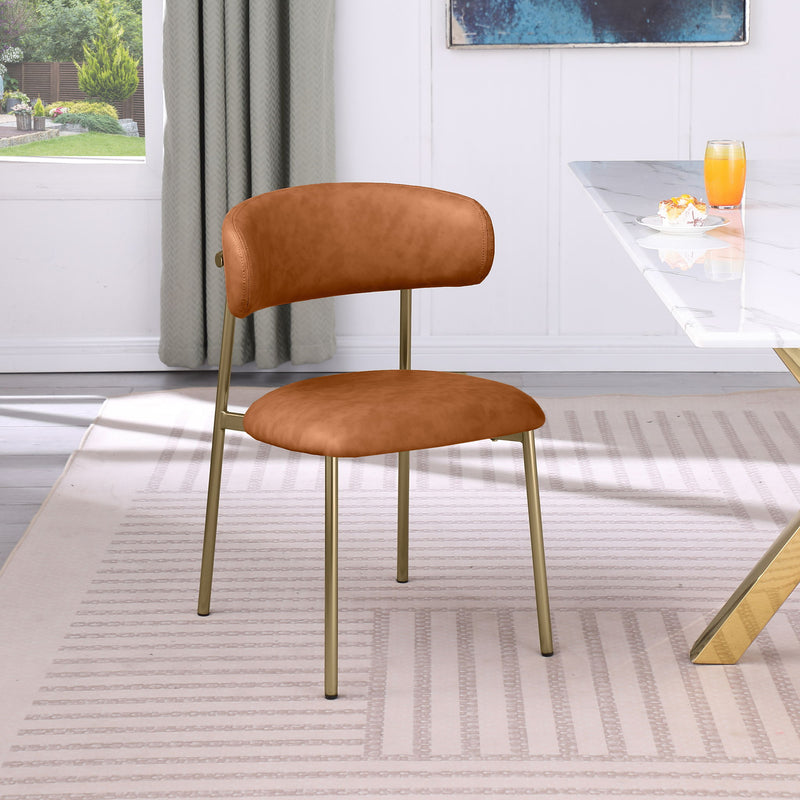 Lupita - Dining Chair With Brushed Gold Legs (Set of 2)