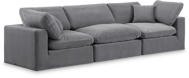 Comfy - Velvet Modular Sofa 3 Seats