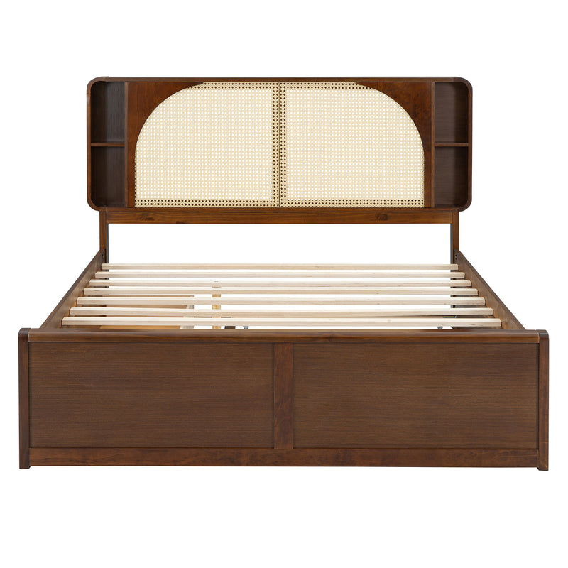 Headboard Bed With 2 Drawers And Trundle