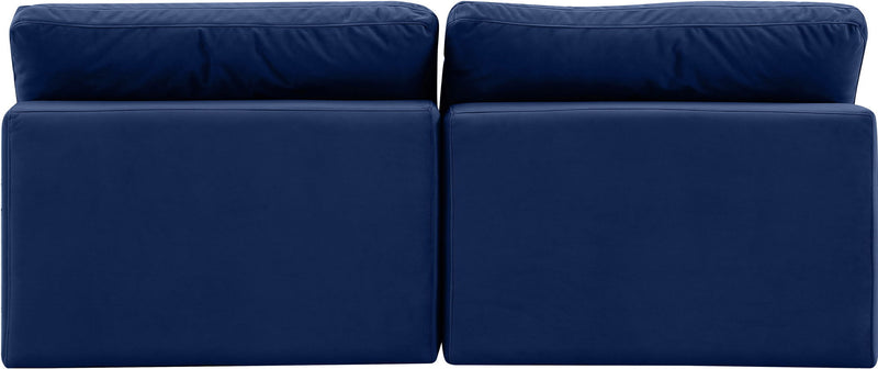 Comfy - Velvet Modular Armless Sofa 2 Seats