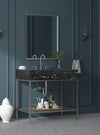 Marmo - Engineered Marble Bathroom Vanity With Chrome Base
