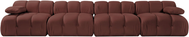 Orin - Velvet 4 Piece Modular Sofa