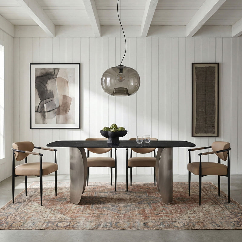 Virella - faux Leather Upholstered Dining Chair (Set of 2) - Black Base