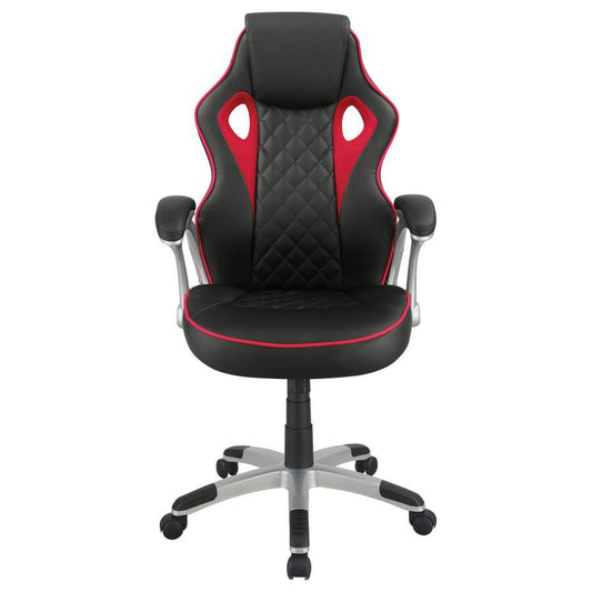 Lucas - Upholstered Adjustable Home Office Desk Chair - Black