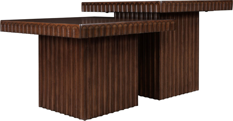 Spencer - 18" Oak Veneer 2 Piece Coffee Table