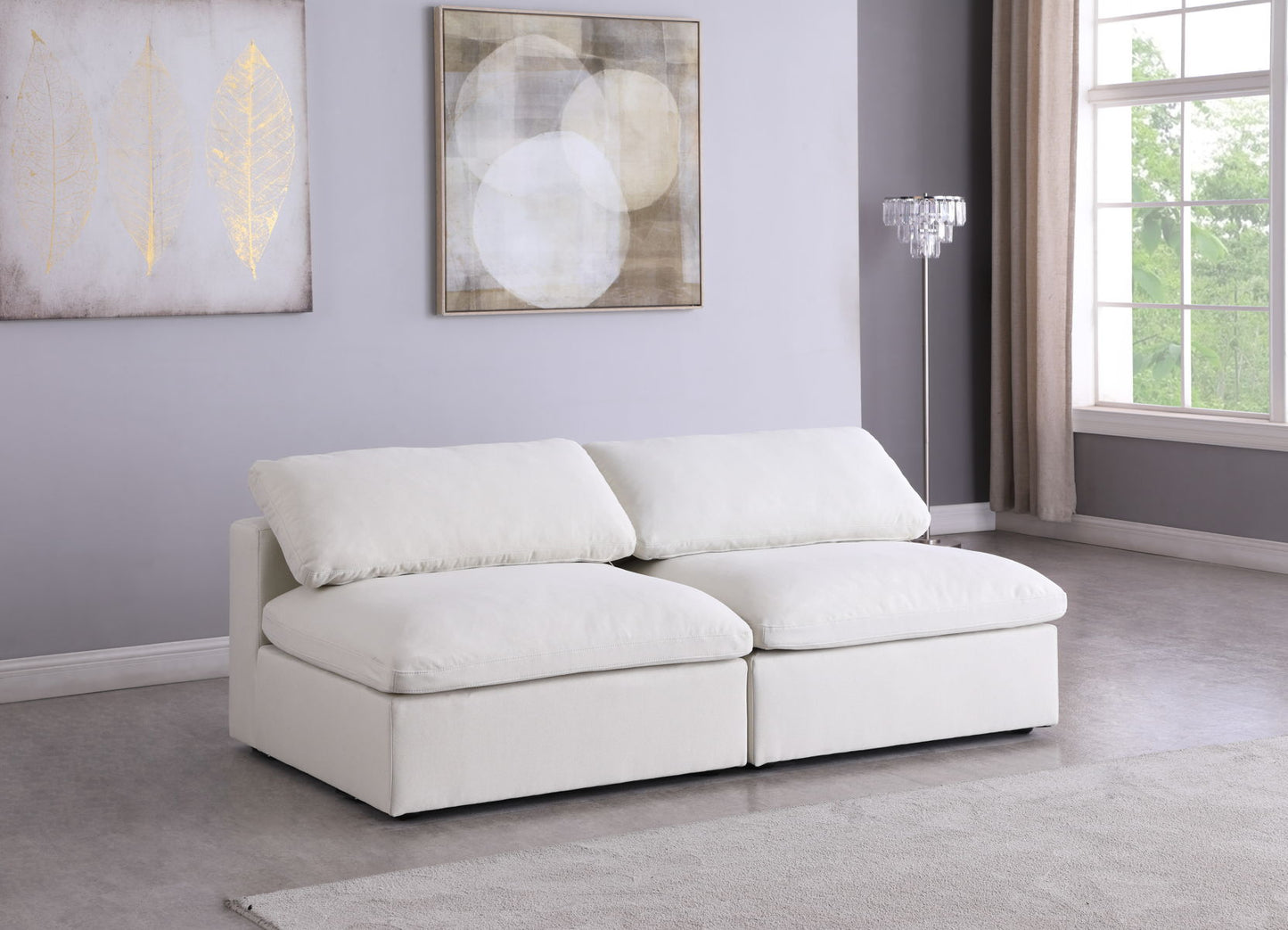 Serene - Modular Armless 2 Seat Sofa