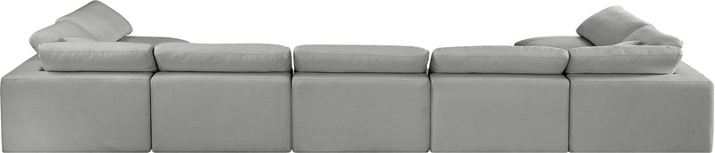 Comfy - 7 Piece Linen Modular Armless Sectional