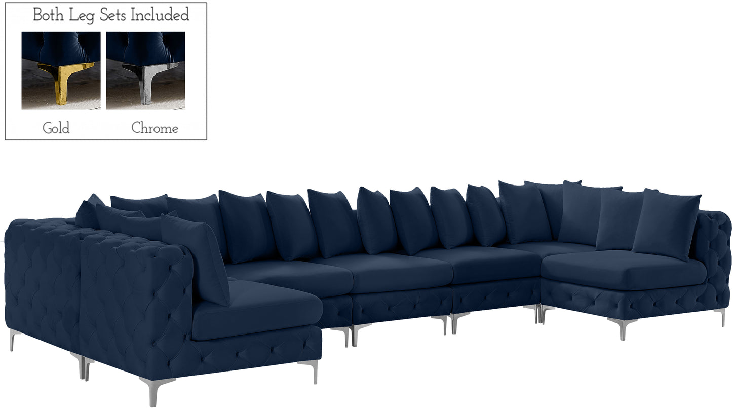 Tremblay - Modular Sectional 7 Piece - Navy - Fabric