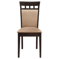 Gabriel - Closed BackSide Chairs (Set of 2) - Cappuccino